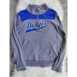 PINK Victoria's secret Los Angeles Dodgers half zip jacket large